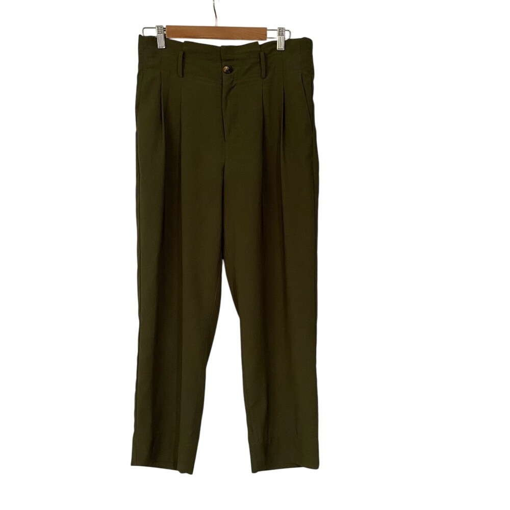 Madewell Women's Olive Paper Bag‎ Trousers Size 6